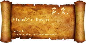 Pluhár Kevin névjegykártya